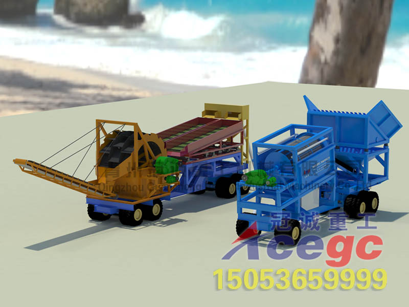 移動式絞洗筒沙金設備 移動式絞洗筒沙金設備