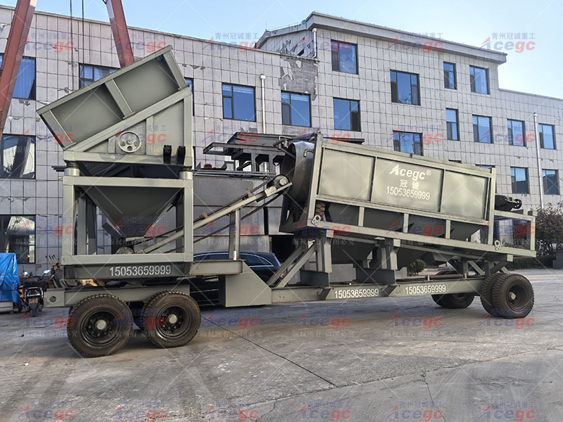 移動(dòng)沙金選礦車(chē)出口發(fā)貨