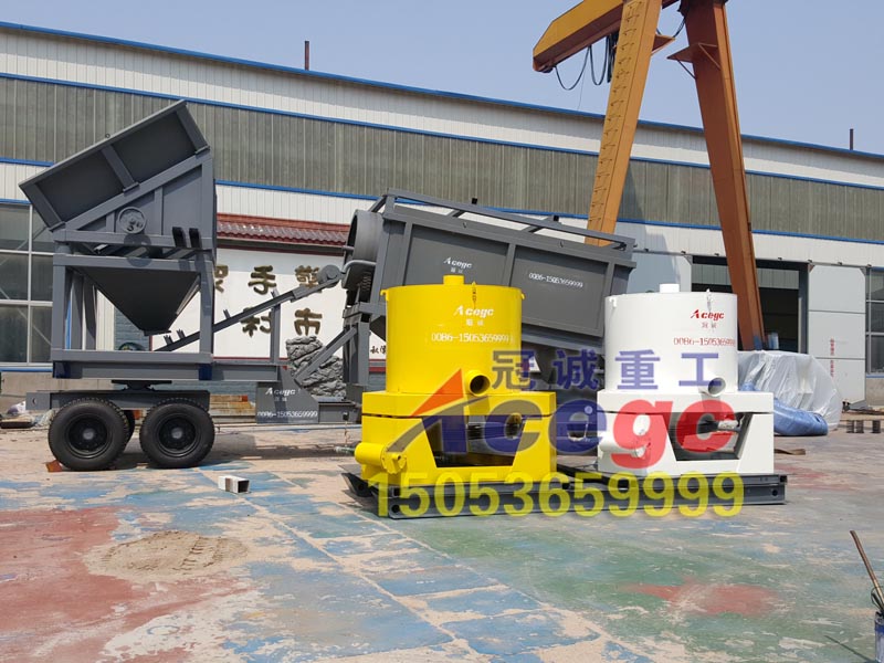 移動沙金車+離心機(jī)沙金設(shè)備